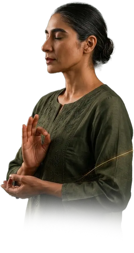 زن در حال یوگا